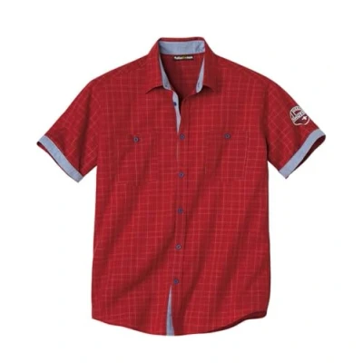 Immagine di ATLAS FOR MEN Camicia da Uomo in Cotone Maniche Corte Stile Chic e Casual Disponibile nelle Taglie Grandi M a 5XL