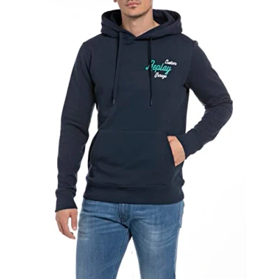 Immagine di REPLAY M6569B, Felpa con cappuccio Uomo, Blu (Blue 085), M