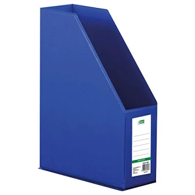 Immagine di D.RECT 110206 Portariviste PVC, copertina rigida rivestita in Dorso da 90 mm, A4, Organizer, colore blu