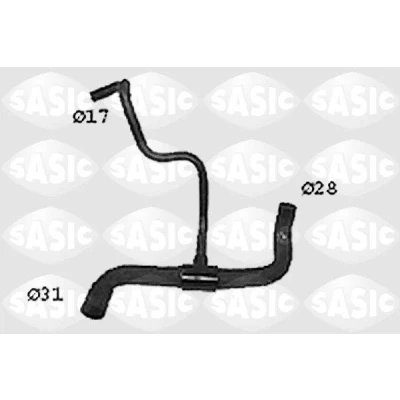 Immagine di SASIC SWH4296 Tubo Radiatore Sx in basso RENAULT: Megane I Grandtour, Scenic