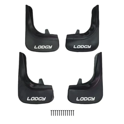 Immagine di acpar Compatibile con Dacia Lodgy (J92) 2012 2022 Parafanghi Anteriori e Posteriori Set del Veicolo 4 Pezzi Nero