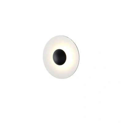 Immagine di MARSET Ginger 20C applique LED Ø19,5 nero/bianco