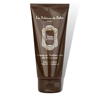 Immagine di La Sultane de Saba Scrub con proteine della seta Muschio d&#039;ambra sandalo, 200ml Viaggiare in Oriente