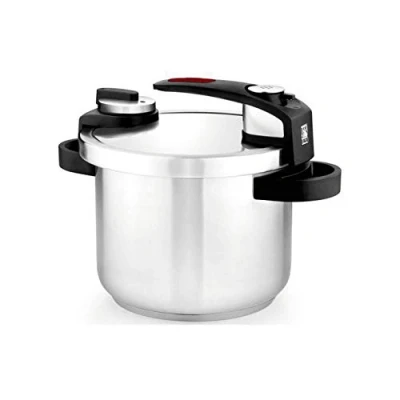 Immagine di BRA Tekna Pentola a Pressione in Acciaio Inossidabile, Grigio, 22 cm, 6 Litri, 1 Unità