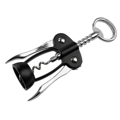 Immagine di Fackelmann Specter 49761 Cavatappi a Leva, Apribottiglie di vino, Nero Opaco, Plastica, Acciaio, 16,5 x 5,5 cm