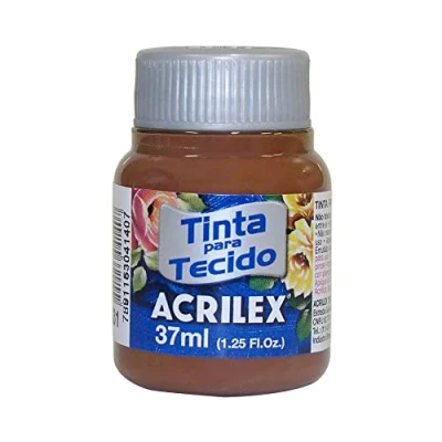 Immagine di Acrilex Vernice Opaca per Tessuti, 37 ml, Marrone, unità