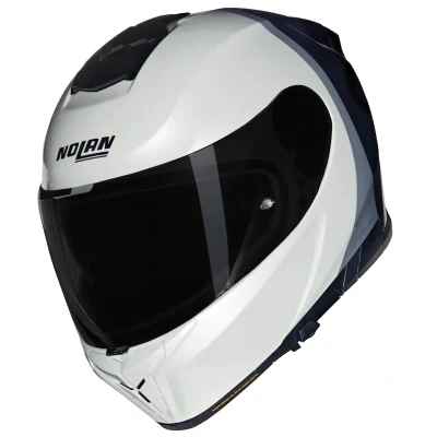 Immagine di Nolan N80 8 Verniciatura Speciale N Com Casco Integrale Nero / Bianco L