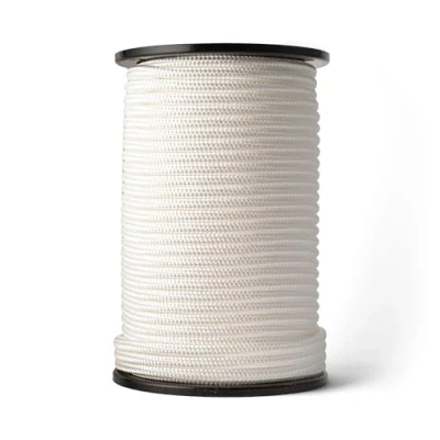 Immagine di SNURO Corda in nylon (10 mm, 100 m, bianco) paracord con materiale resistente agli strappi e leggera forza di rottura 1703 kg