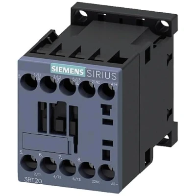 Immagine di Siemens 3RT2016 1BB42 Contattore 3 NA 4 kW 24 V/DC 9 A con contatto ausiliario 1 pz.