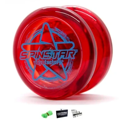 Immagine di YOYO FACTORY YoyoFactory SPINSTAR Yo Rosso (Grande per i Principianti, Corda e Istruzioni Incluse)