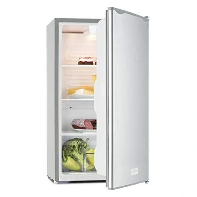 Immagine di Klarstein Beerkeeper Frigorifero congelatore a libera installazione, capacità 92 L, potenza nominale 60 watt, 3 scomparti, scomparto per verdure, termostato 7 livelli, silenzioso, argento