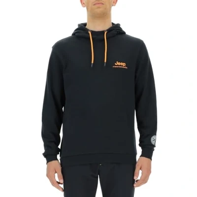 Immagine di JEEP O102929 B000 XP Felpa Uomo con Cappuccio e Tasca Marsupio Stampa Grande Retro Simbolo Xtreme Performance JX23A Black XXL