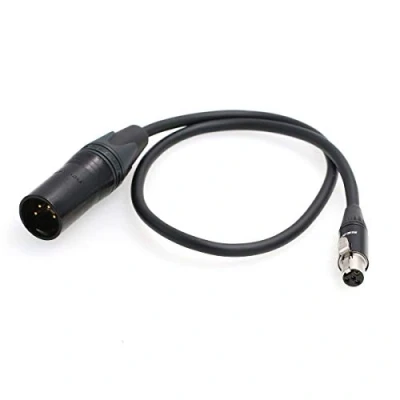 Immagine di HT cable TVLogic Alphatron EVF Monitor Cavo di alimentazione XLR 4 Pin a Mini 20&quot;