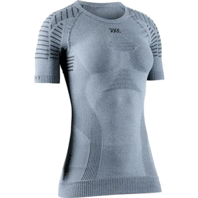 Immagine di X Bionic Invent 4.0 Maglia Termica Donna Manica Corta a Compressione Alte Prestazioni per Running, Sci, Ciclismo, Fitness, e Sport Invernali Adatta Climi Rigidi, GREY MELANGE/ANTHRACITE, S