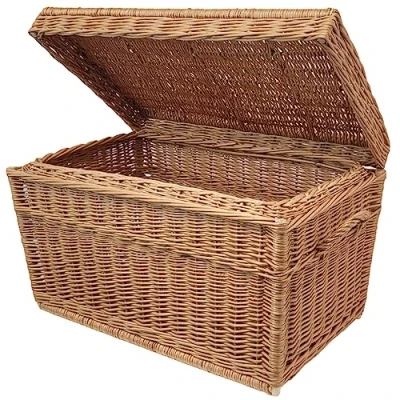 Immagine di Cestino in vimini da 60 cm con coperchio,