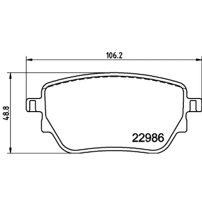 Immagine di HELLA 8DB 355 039 021 Kit pastiglie freno Non predisposto per contatto segnalazione usura con bulloni pinza accessori