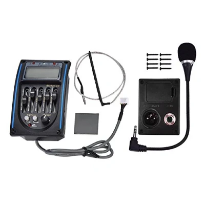 Immagine di Pickup a 5 Bande, Sintonizzatore Piezo Digitale Equalizzatore per Chitarra Acustica