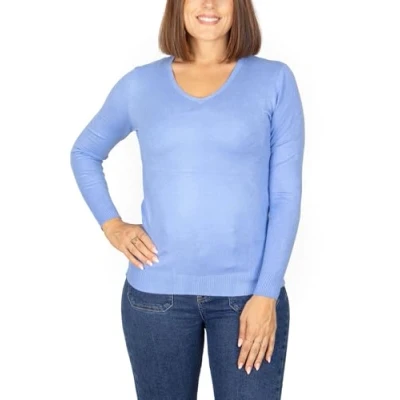 Immagine di MAGIC SELECT Pullover a Maglia Fine da Donna. Maglione Maniche Lunghe per l&#039;inverno e l&#039;Autunno. Collo Rotondo. Taglia XL