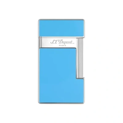Immagine di Accendino S.T. Dupont Slimmy Laccato Blu Cielo e Cromato