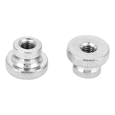 Immagine di M3 M4 M5 M6 M8 M10, acciaio al carbonio nichelato, stringere a mano la manopola con dadi testa zigrinata dadi(M8（2pcs）)