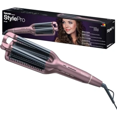 Immagine di Beurer HT 65 Piastra capelli ondulati Rosa, Nero Spegnimento automatico, con display