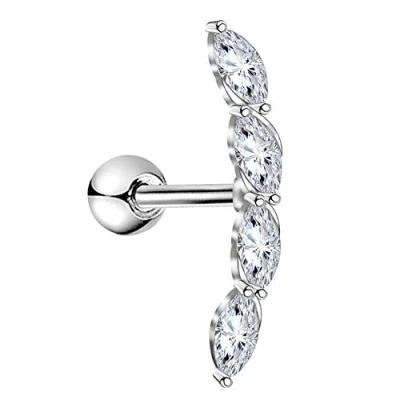 Immagine di OUFER Helix Piercing 16G 316L acciaio inossidabile orecchini CZ Trago Ear Gioielli Tragus