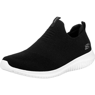 Immagine di Skechers Ultra Flex First Take 12837, Scarpe da ginnastica basse Donna, Nero Black White, 38 EU