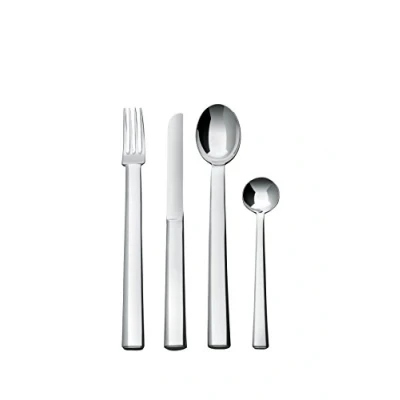 Immagine di Alessi JH01S24 Rundes Modell, Servizio di Posate in Acciaio Inossidabile 18/11, Colore: Argento, Finitura Lucida, 3.3 x 36.5 4.5 cm