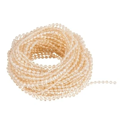 Immagine di Ideen mit Herz Nastro di perle Ghirlanda Perline: Ø 3 mm 10 m lunghezza (crema trasparente)