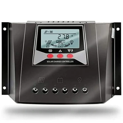 Immagine di SolaMr 40A Regolatore di Carica Solare 12V/24V Intelligente Tensione con Identificazione Automatica Display LCD per Solar Home System WP4024D