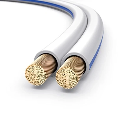 Immagine di PureLink SP021 100 Cavo per diffusori 2x4,0 mm² (filo 99,9% OFC rame pieno 0,10 mm) HiFi, m, bianco