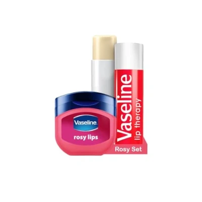 Immagine di Vaseline Lip Therapy Rosy Set di Balsamo labbra nutriente e Stick colorato Per un&#039;idratazione ottimale (Rosy Set)