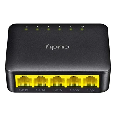 Immagine di Cudy FS105D Switch di rete a 5 porte Fast Ethernet 10/100 Mbit/s, plug and play, silenzioso e