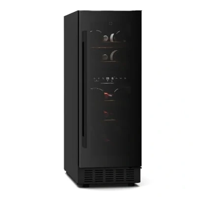 Immagine di Klarstein Velaire Cantinetta per Vino Doppia Temperatura 17 Bottiglie, 2 Zone 5 22C, LED, Touch, Incasso o Libera Installazione, Cantina Frigo