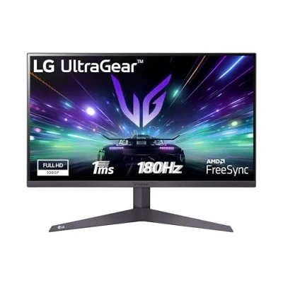 Immagine di LG 24GS50F UltraGear Gaming Monitor 24&quot; Full HD, 1920x1080, 180Hz, 1ms, AMD FreeSync Premium, HDMI 1.4 (HDCP 1.4), Display Port 1.2, Uscita Audio, Flicker Safe, Nero