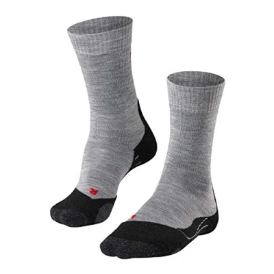 Immagine di FALKE TK2 Explore W SO lana filo funzionale spessi antivesciche 1 paio, Calzini da escursionismo Donna, Grigio (Light Grey 3403), 37 38