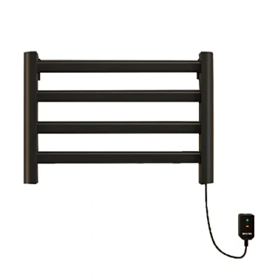 Immagine di SKYLYZH Portasciugamani Elettrico, Scaldasalviette, Termoarredo 550x350mm, Temperatura Costante 55, Riscaldamento in Fibra di Carbonio, Bagno a Parete Asciugabiancheria BlackRight