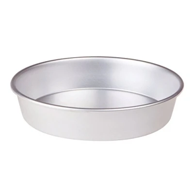 Immagine di Pentole Agnelli Linea Pasticceria e Pizza Tortiera Conica in Alluminio con Orlo (H 6 cm), Argento, 26 cm