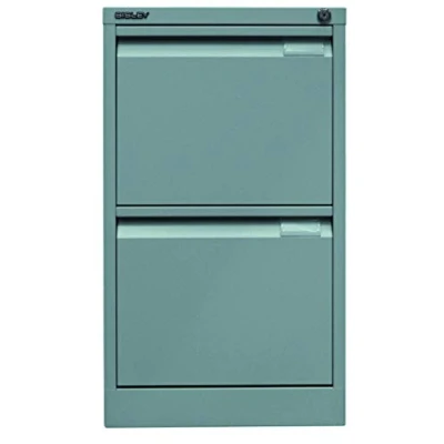 Immagine di BISLEY Armadietto sospeso a 1 Binario DIN A4, 2 cassetti HR, Metallo, 355 Argento, 62.2 x 41.3 71.099999999999994 cm