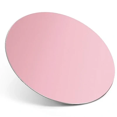 Immagine di TERRATUTOR Pad per Mouse in Metallo di Alluminio con Base Gomma Antiscivolo e Superficie Lega Micro Sabbiatura un Controllo Veloce ed Accurato Rosa Rotondo