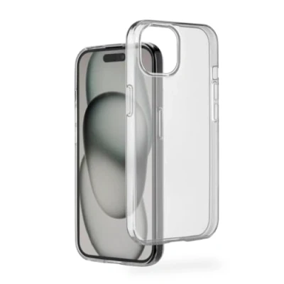 Immagine di Hama Always Clear Backcover per cellulare Apple iPhone 15 Trasparente Compatibile con MagSafe