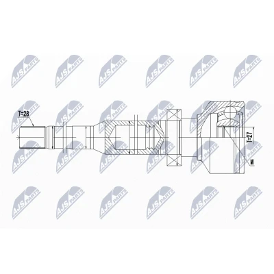 Immagine di NTY NPW VV 102 Kit Giunto Omocinetico Trasmissione automatica Assale anteriore Dx VOLVO: XC60 I