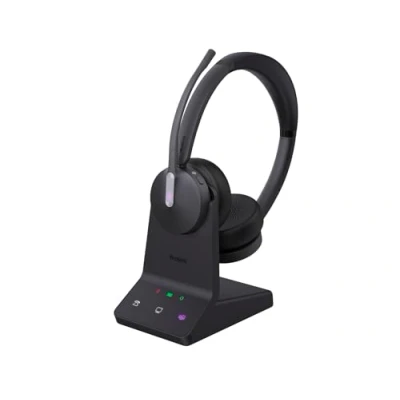 Immagine di Yealink WH64 Dual Teams Casque Sans fil Arceau Bureau/Centre d&#039;appels Micro USB Bluetooth Noir