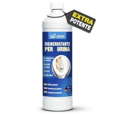 Immagine di bio chem Rimuovi calcoli di urina EXTRA FORTE i 1000 ml incluso il beccuccio inclinato Detergente per WC estremamente potente ed economico Rimuove depositi più ostinati calcare e