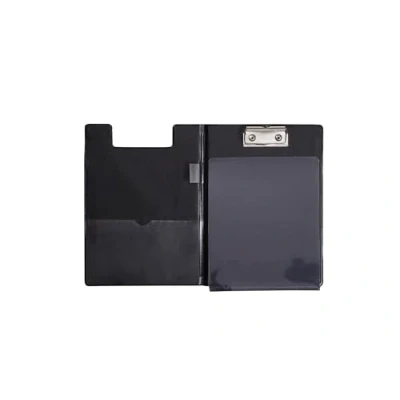 Immagine di Maul Cartellina portablocco con copertina in alluminio e protezione anti copia, formato DIN A5, tasca interna, larghezza di serraggio 8 mm, colore: nero, 2339790