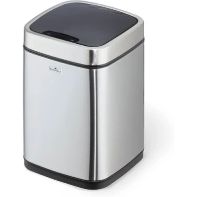 Immagine di Durable 342023 Bidone della spazzatura 6 Acciaio inox Argento Coperchio apribile One touch 1 pz.
