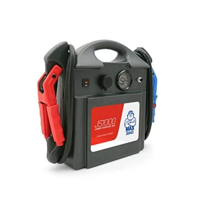 Immagine di MAXTOOLS JS1000 Avviatore Emergenza Portatile Professionale 1380 A 12 V 22 Ah con 4140 di Spunto, Jump Starter, Booster, Auto Batteria Piombo AGM e Pinze Luce LED
