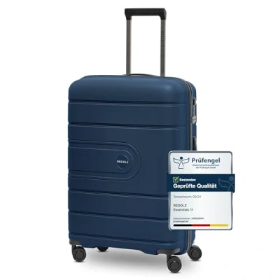 Immagine di REDOLZ Essentials 11 valigia media per check in trolley M 45 x 26 66 cm con chiusura TSA, polipropilene leggero e di alta qualità 4 ruote doppie uomo donna