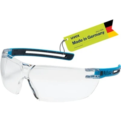 Immagine di Uvex Occhiali protettivi tune up di sicurezza con protezione UV al 100% senza metallo, anti appannamento e antigraffio superleggeri (23 g) blu/antracite, trasparente