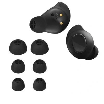 Immagine di kwmobile 8x Auricolari di ricambio compatibile con Sennheiser MOMENTUM True Wireless 3 Gommini sostitutivi in Silicone 4 Misure nero